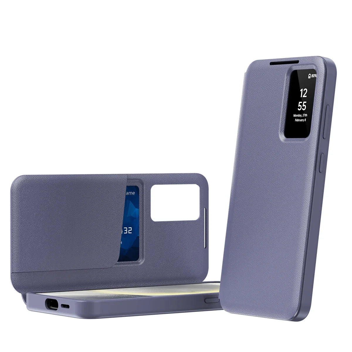 Noned Leather Wallet Card Slot Phone Case for Samsung Galaxy S25 Edge