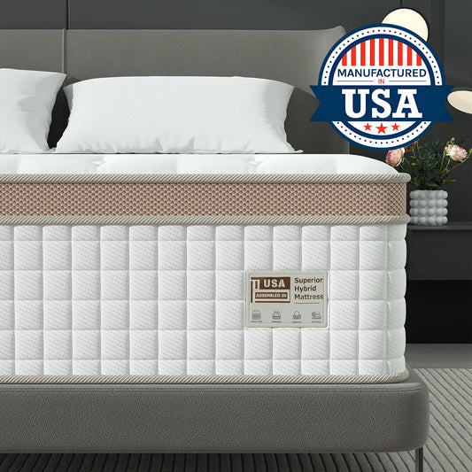 BedStory Superior Generous Support Hybrid Mattress With GelMemoryFoam And PocketSprings