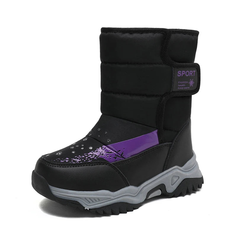 Winter Snow Boots for Kids Waterproof Unisex Outdoor Shoes