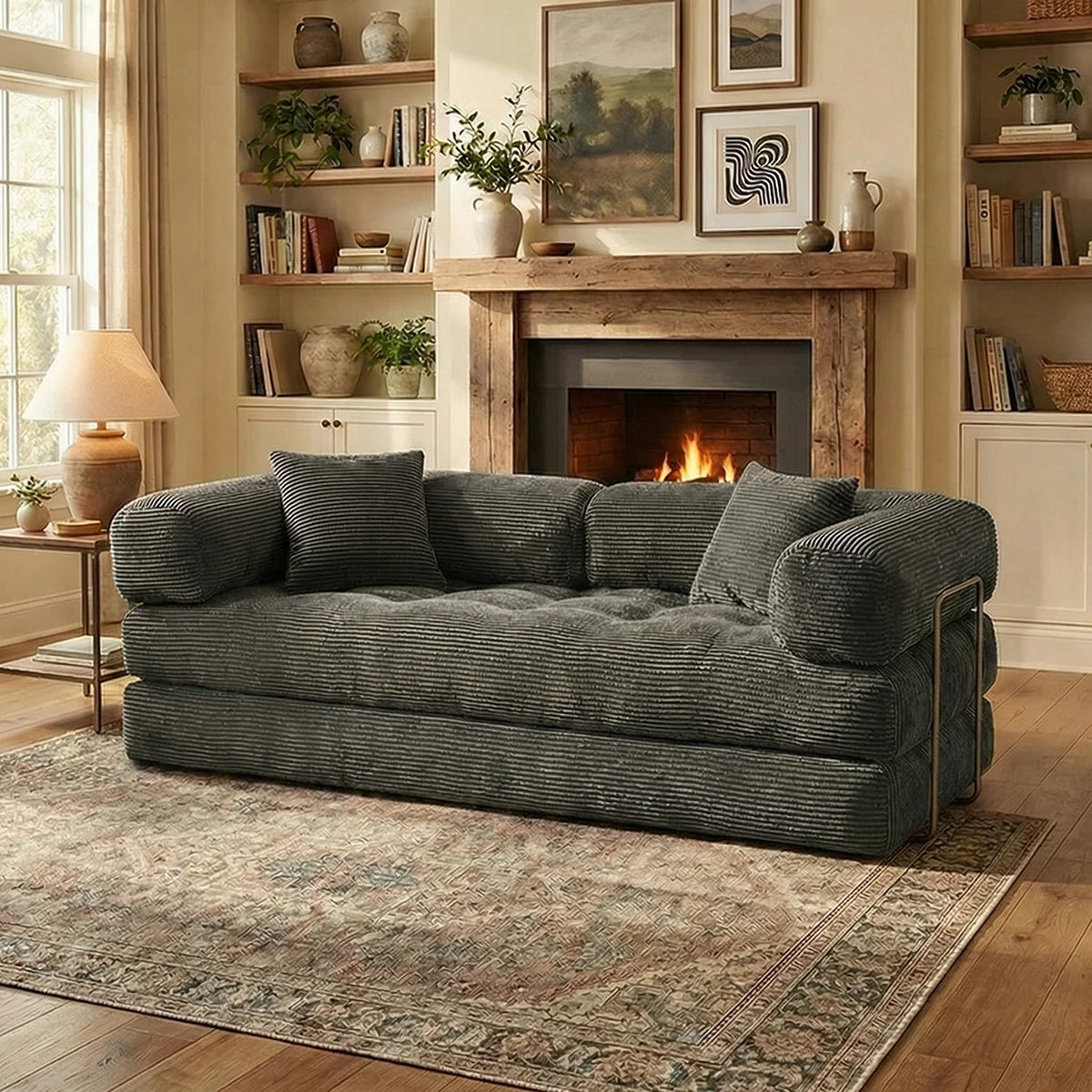 YQzyphyna Futon Sofa Bed 4in1 Convertible Couch For Living Room