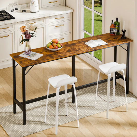 JHK Rectangular High Top Counter Height Table For Living Room