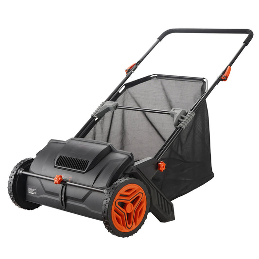 SucceBuy Tow Behind Lawn Sweeper With Adjustable Sweeping Large Capacity