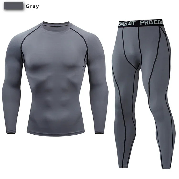 Two Piece Compression Sportswear Set for Training and Yoga