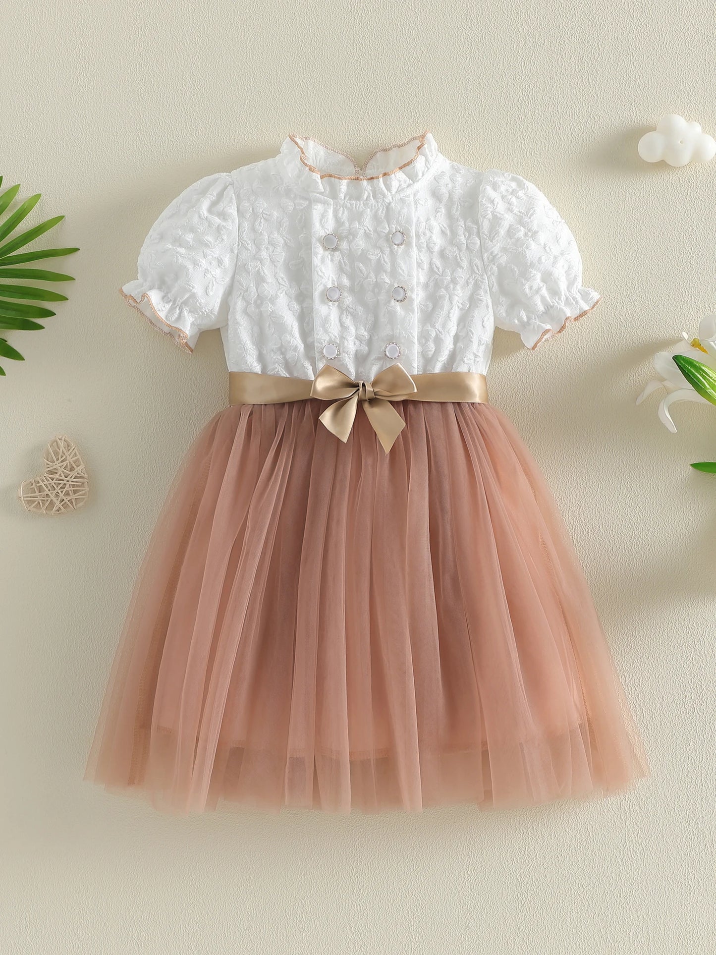 Elegant Flower Girl Lace Dress Vintage Style For Special Occasions