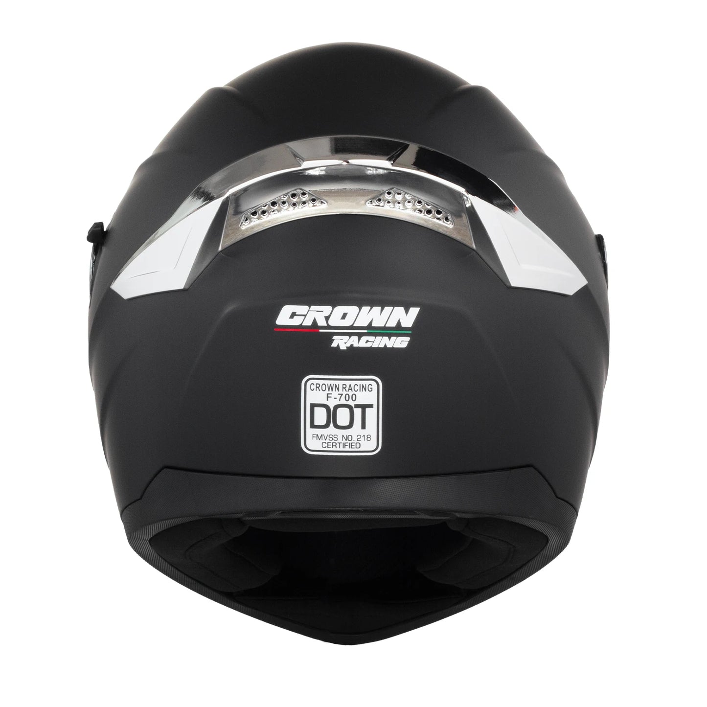 Crown Racing Full Face Motorcycle Helmet With Dual Visors DOT-Certified