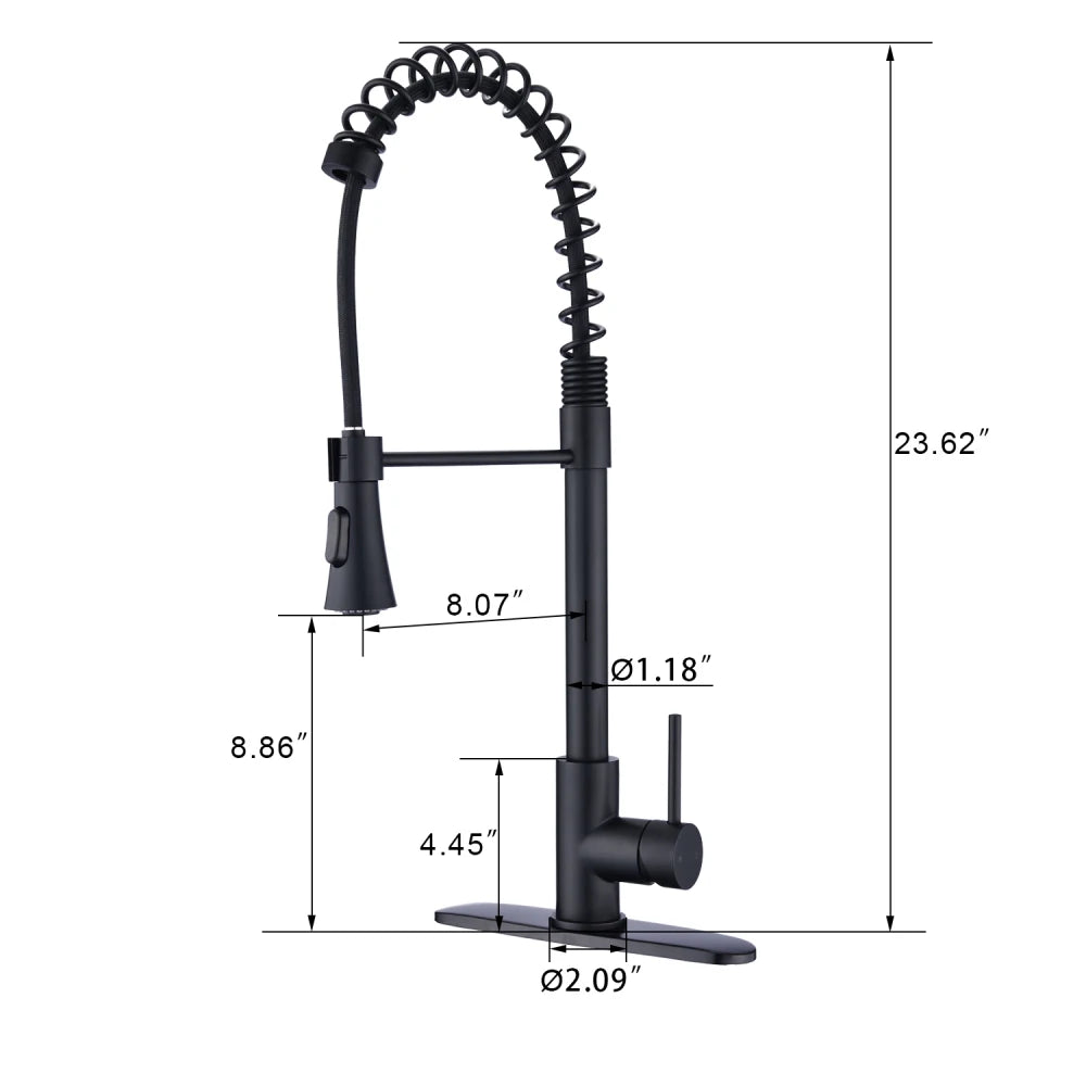 Hign Concerned Single Handle Spring High Arc Faucet