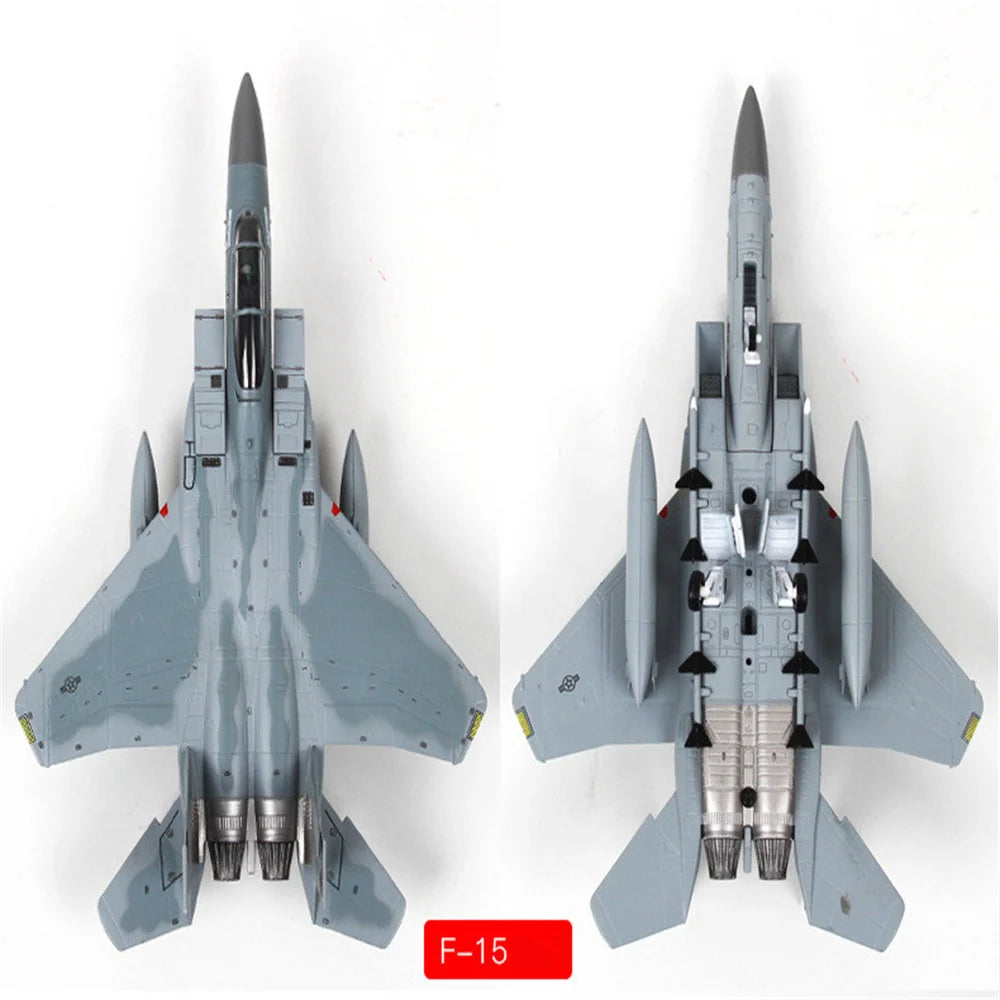 1:100 Scale F-15 Tomcat Model Aircraft Metal Alloy