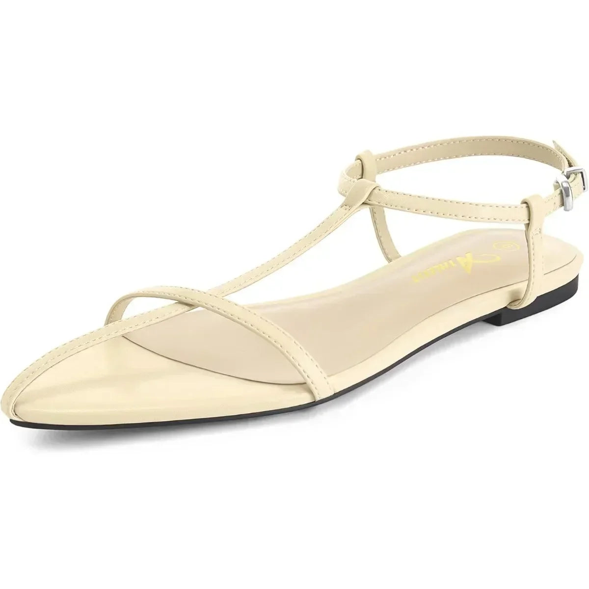 Women Flat Sandals With Buckle Strappy Ankle Strap Open Toe