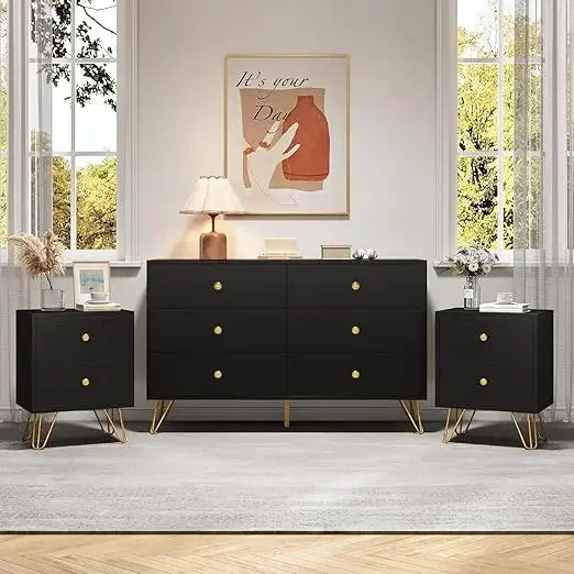 Bestseller Dresser And Nightstand Set With Modern Finish