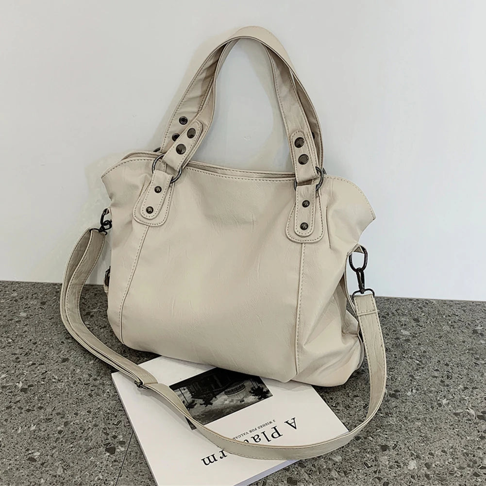 PU Leather Shoulder Crossbody Bag Hobo Style For Women