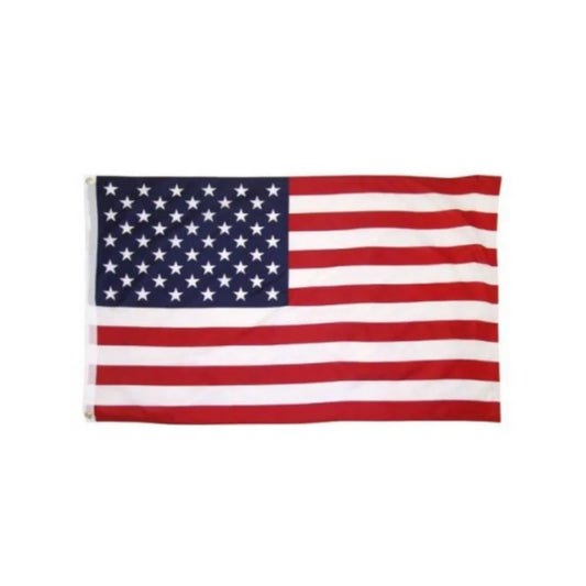 Flagpole Polyester Embroidered American Flag Banner Weatherproof with Grommets