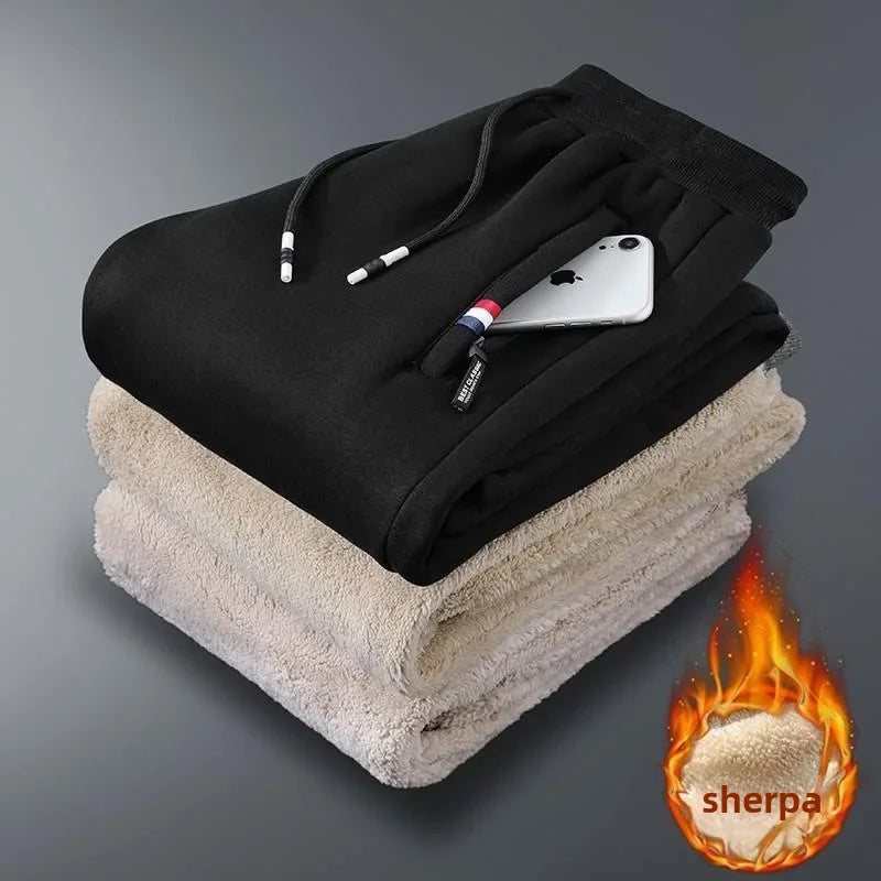 Guangdong CN Fleece Lined Mens Autumn Winter Loose Pants