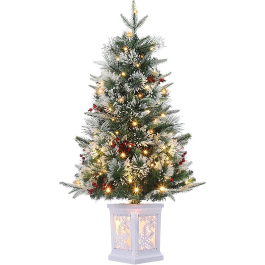 HiMIS Fiber Optic Pre-Lit Christmas Tree With 78 LEDs