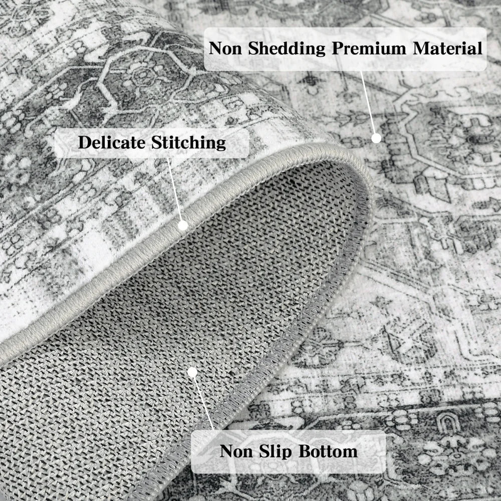 HobbyLane Washable Hallway Runner Rug Non Slip Vintage