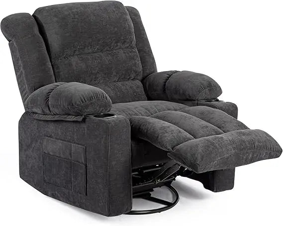 Recliner Chair Rocker Ergonomic 360 Degree Swivel for Living Room