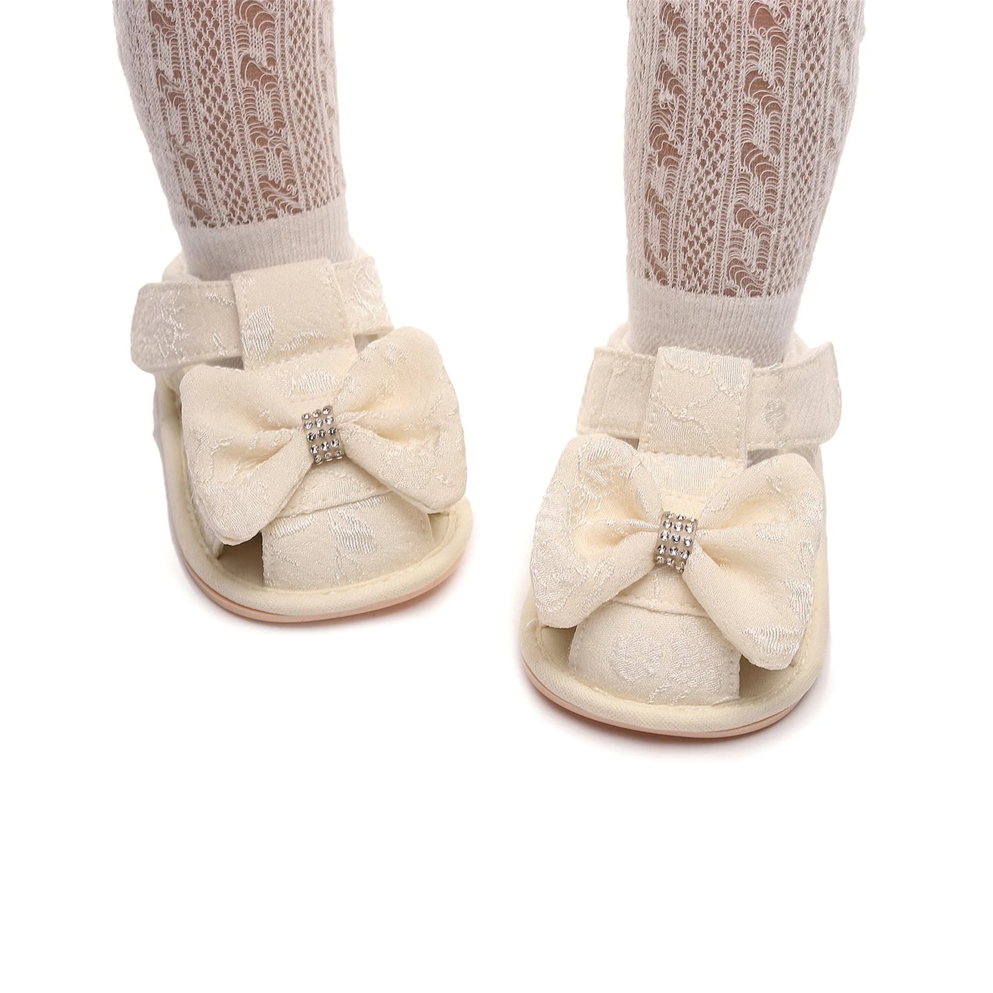 Cute Baby Sandals With Bow Detail Non-Slip Sole