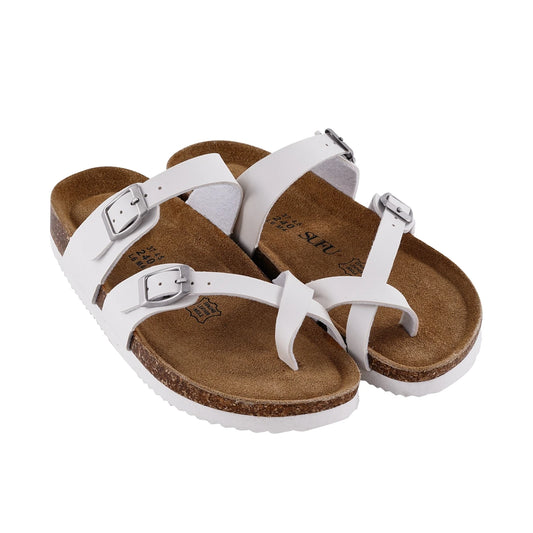 SUFU Leather Outdoor Sandals Buckle Non Slip Women Flip Flops