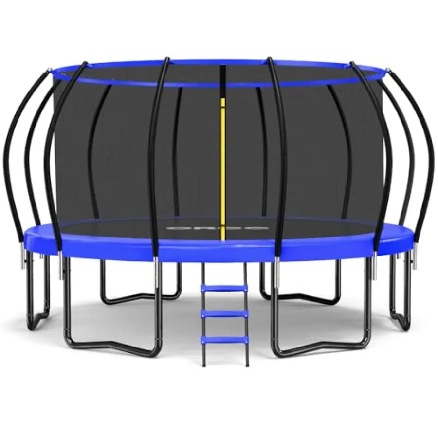 Outdoor Trampoline 1200LBS Capacity With Galvanized Frame And Net