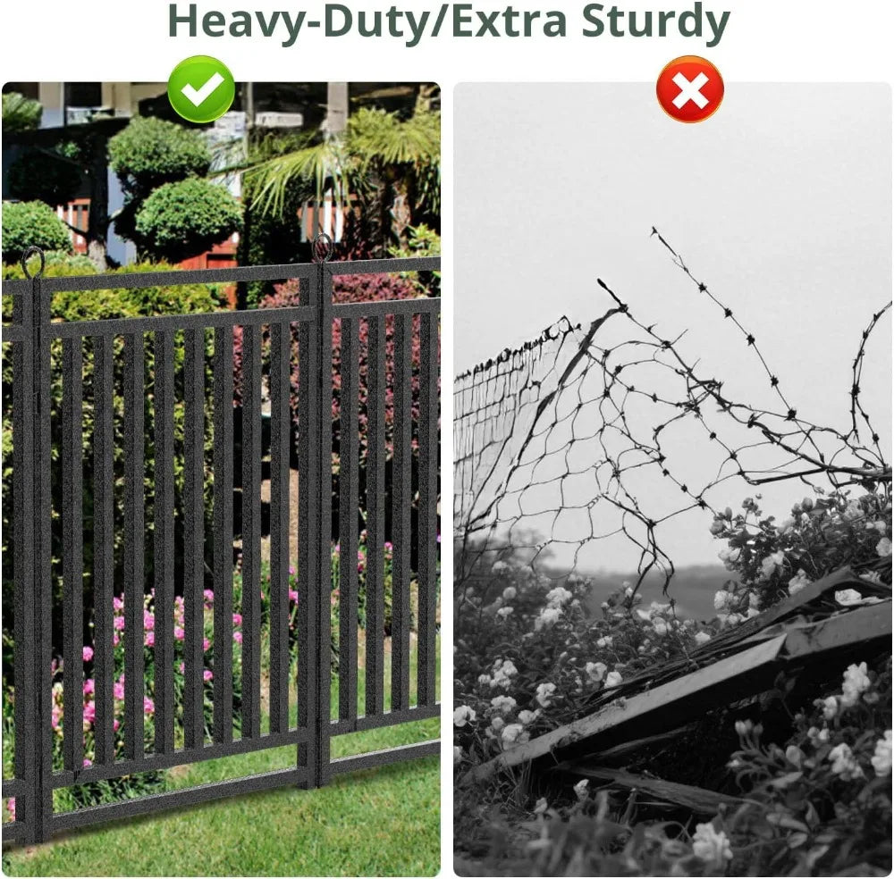Metal Garden Fence No Dig Dog Fence For Yard And Patio