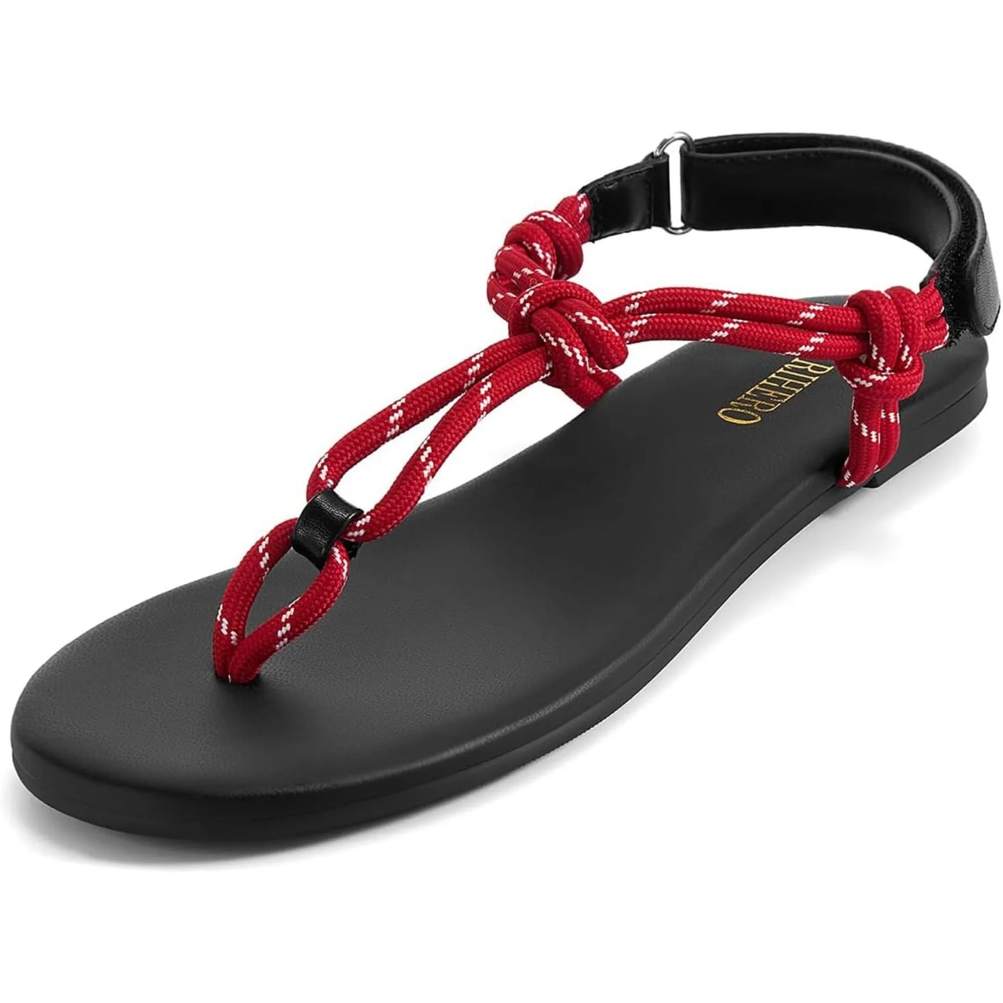 Rope Thong Sandals For Women Ankle Strap Beach Flip Flops