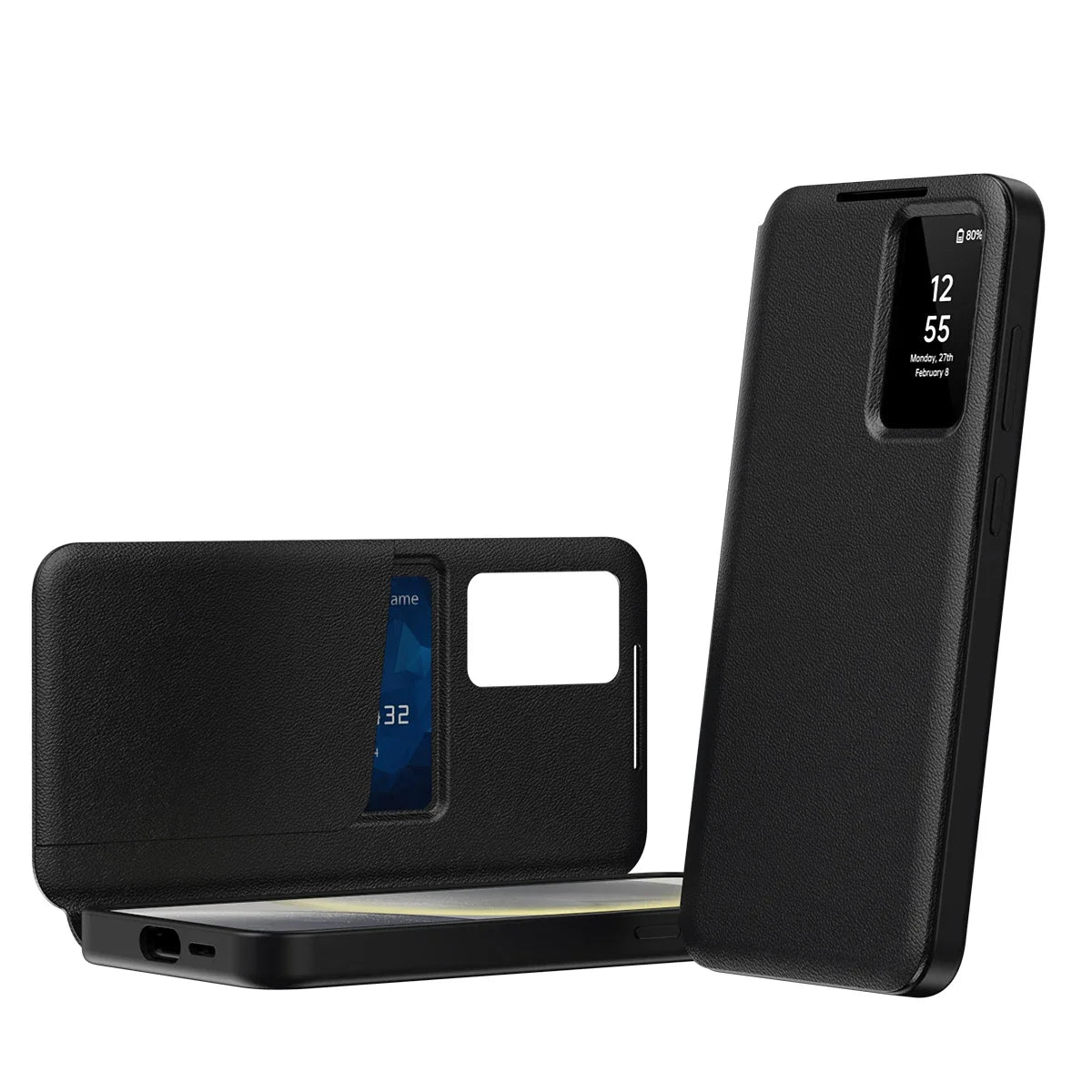 Noned Leather Wallet Card Slot Phone Case for Samsung Galaxy S25 Edge