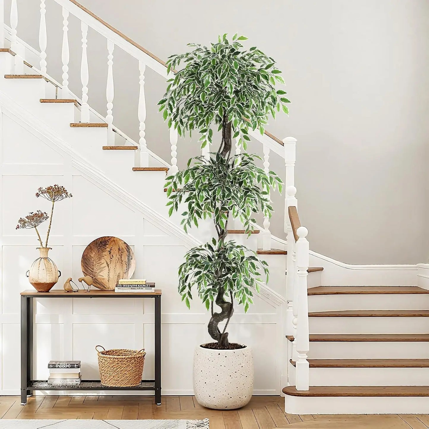 HiMISS Artificial Ficus Tree Indoor Outdoor Decor For Office