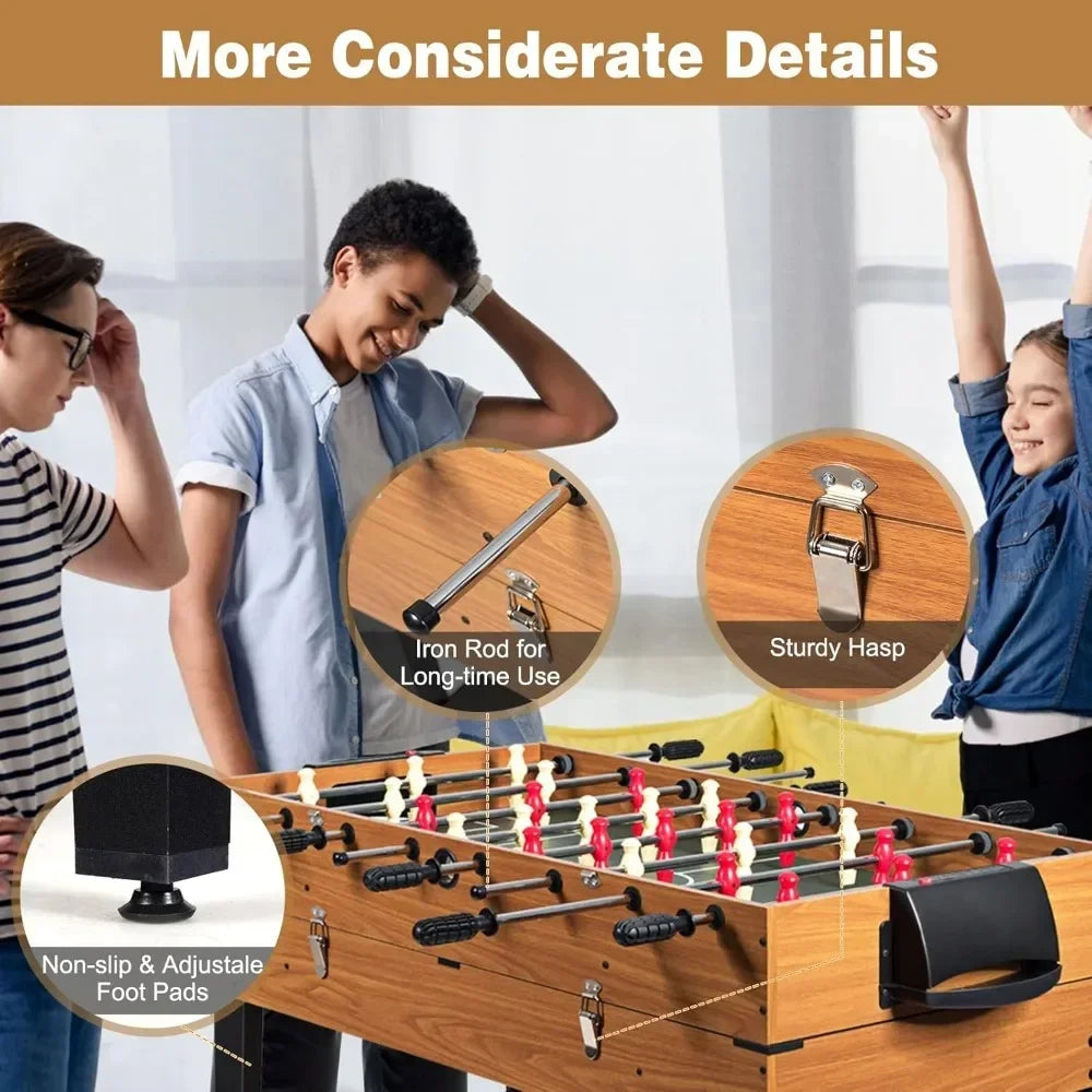 Angduo 3 In 1 Game Table Foosball Billiards Combo