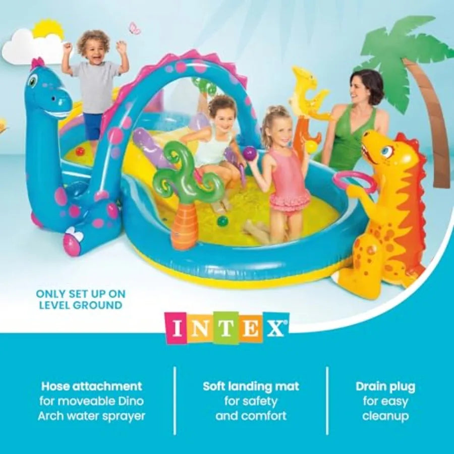 Dinoland Play Center Inflatable Kiddie Pool For Outdoor Use