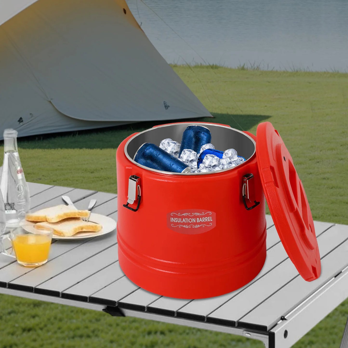 Premium Insulated Beverage Bucket Cooler for Cold Drinks