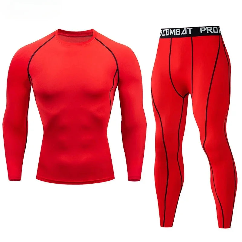Two Piece Compression Sportswear Set for Training and Yoga