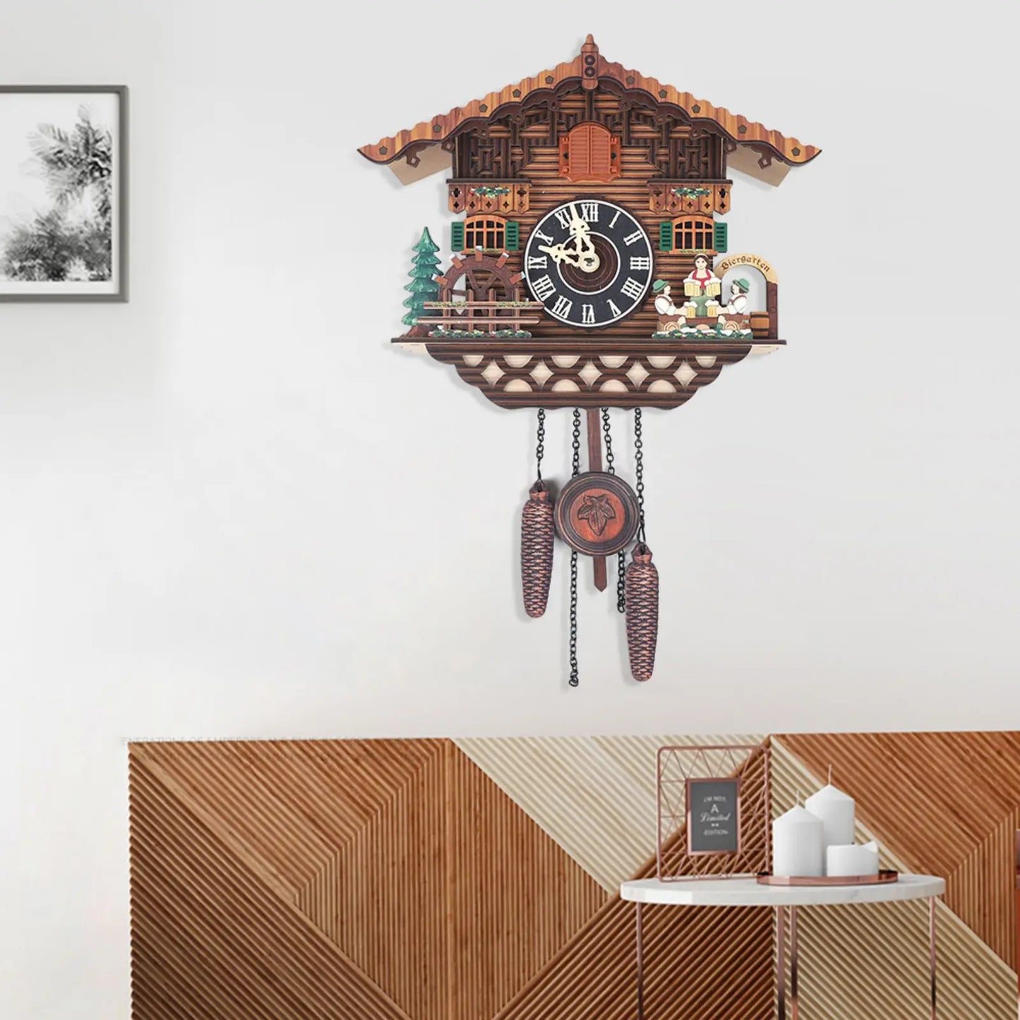 Creative Bird Cuckoo Wall Clock With Swing And Auto Wings
