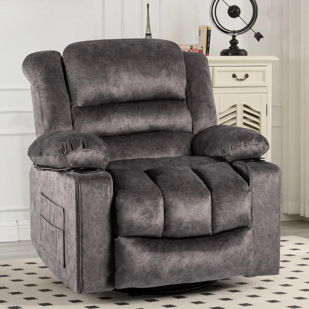 Recliner Chair Rocker Ergonomic 360 Degree Swivel for Living Room