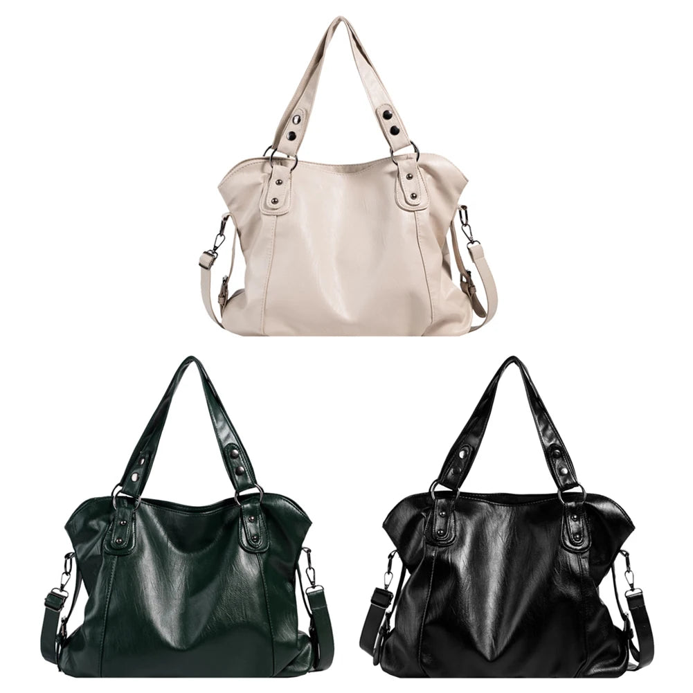 PU Leather Shoulder Crossbody Bag Hobo Style For Women