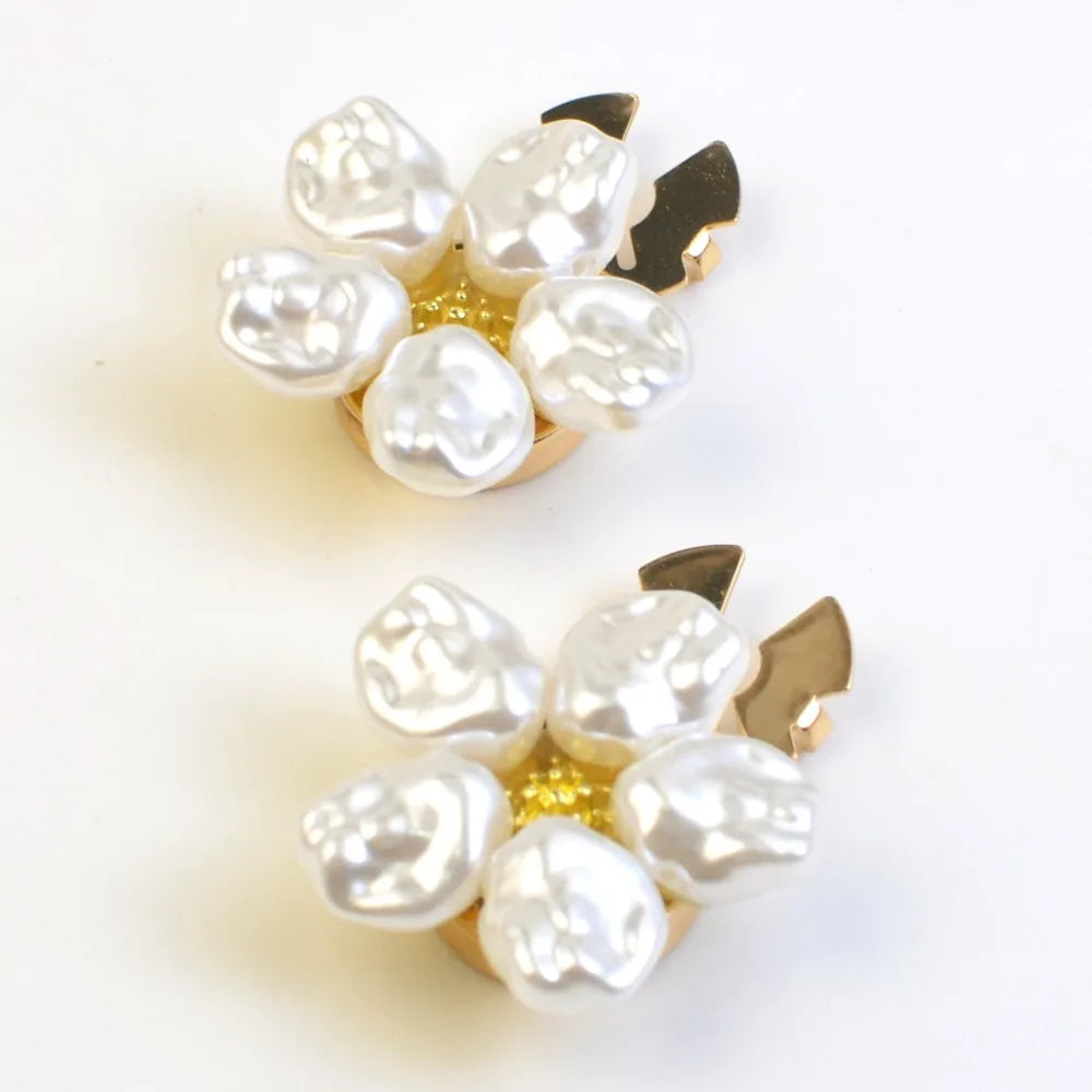 Fashion Alloy Pearl Button Covers For Shirt Cuffs Elegant Accessories