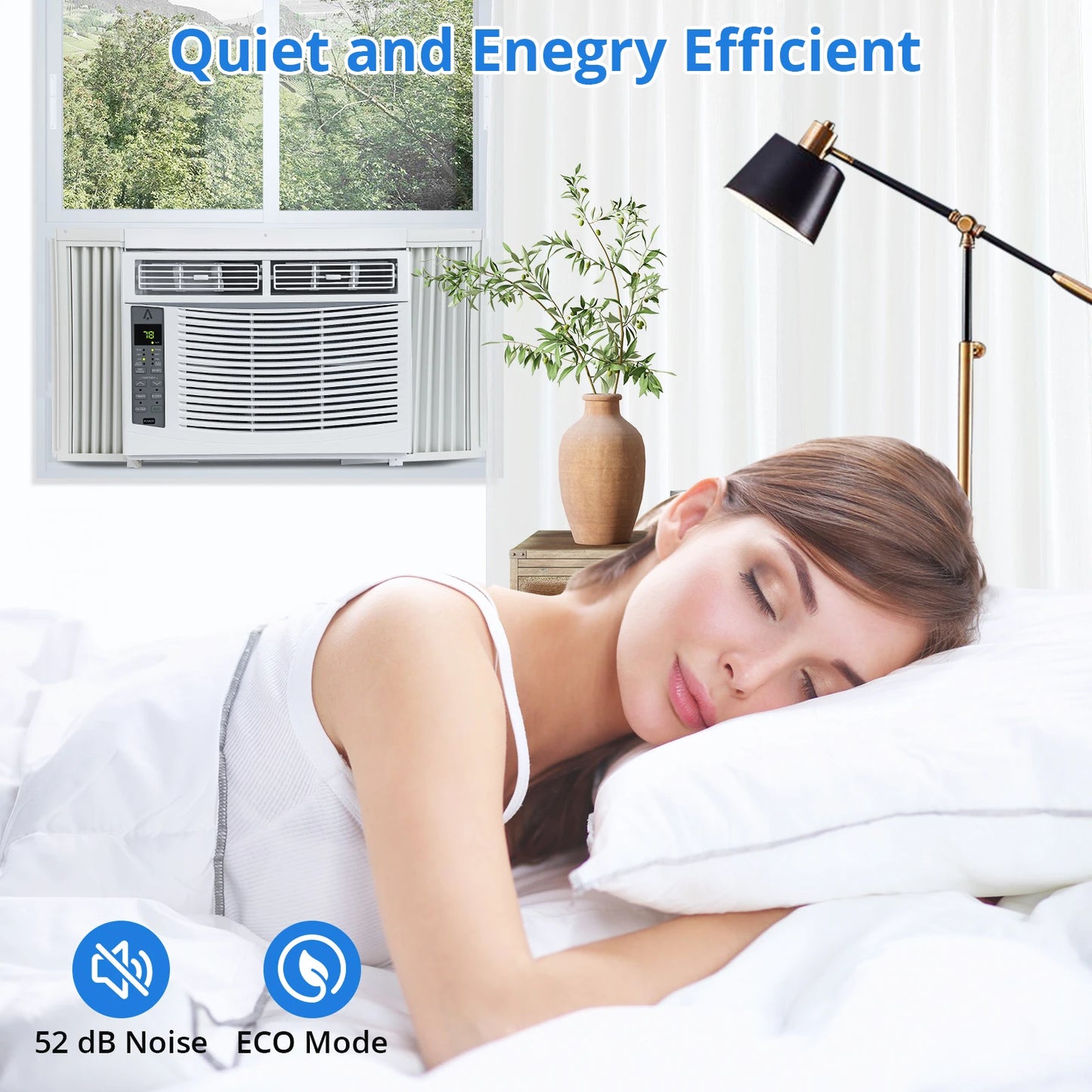 Acekool 6000 BTU Window Air Conditioner With Remote App Control