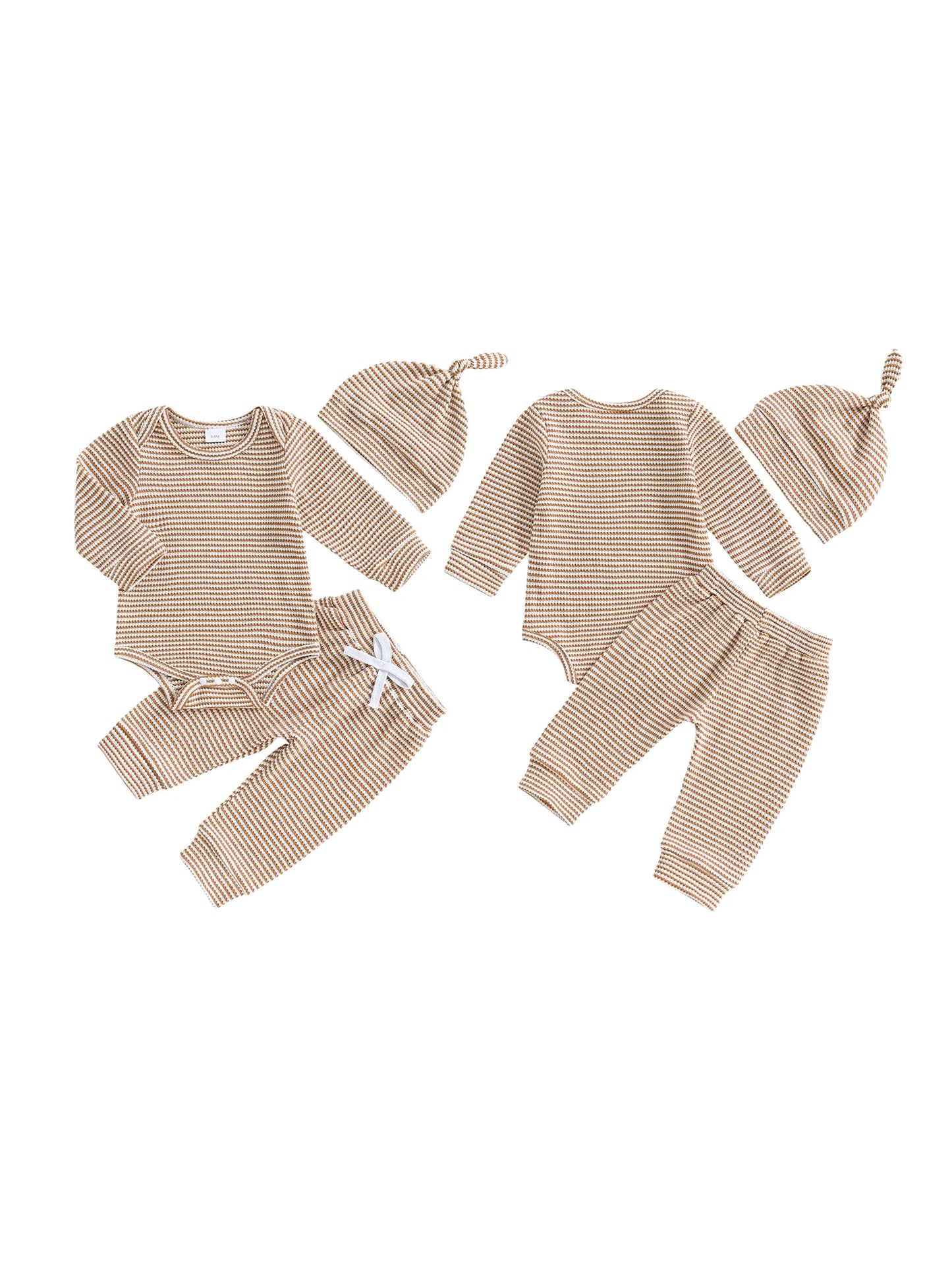 Winter Baby 3 Piece Set Hooded Jacket Fleece Leggings Beanie