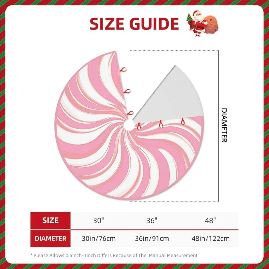 Candy Swirl Stripe Christmas Tree Skirt