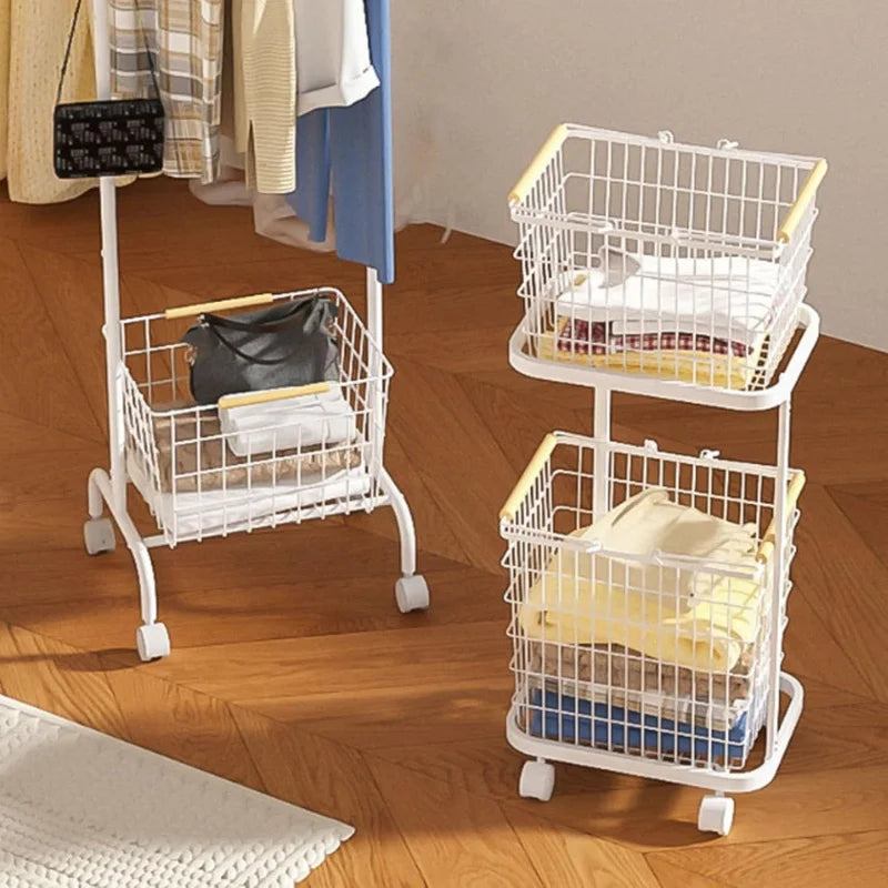 TYZDLSM 2 Tier Laundry Hamper With 360 Degree Swivel Wheels