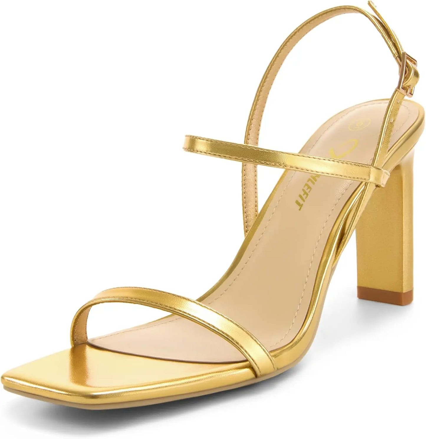 Women's Strappy High Heels Open Toe Ankle Strap Wedding Sandals