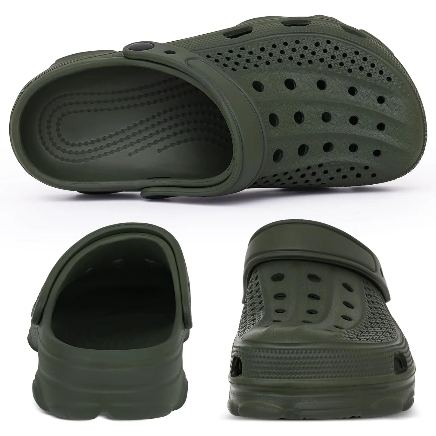 Comwarm Men Breathable Garden Sandals Non Slip Comfort Shoes