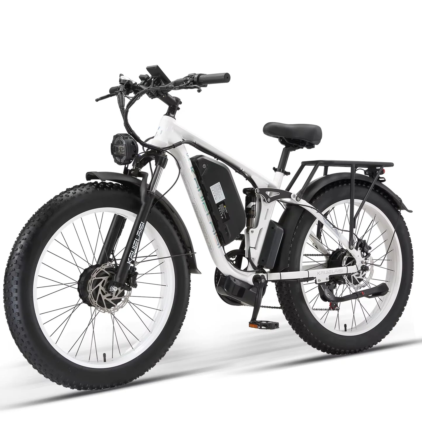 Electric Fat Bike 3000W Dual Motor 52V 26Ah Battery Off Road