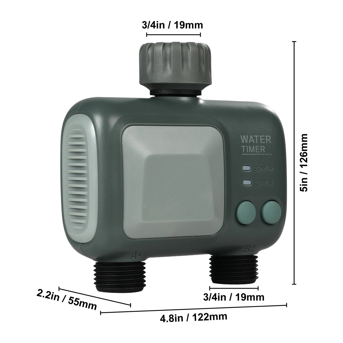 SucceBuy WiFi Sprinkler Timer Single Two Outlet App Control IPX6