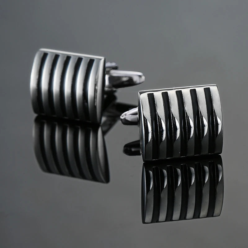 Classic Round Cufflinks For French Shirt Rudder Star Pattern