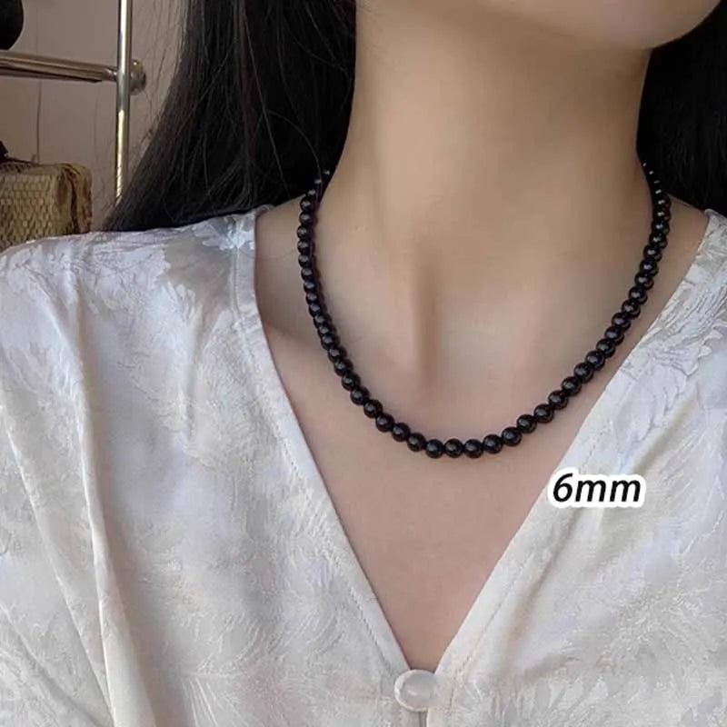 Punk Style Acrylic Beads Choker Necklace Unisex Jewelry