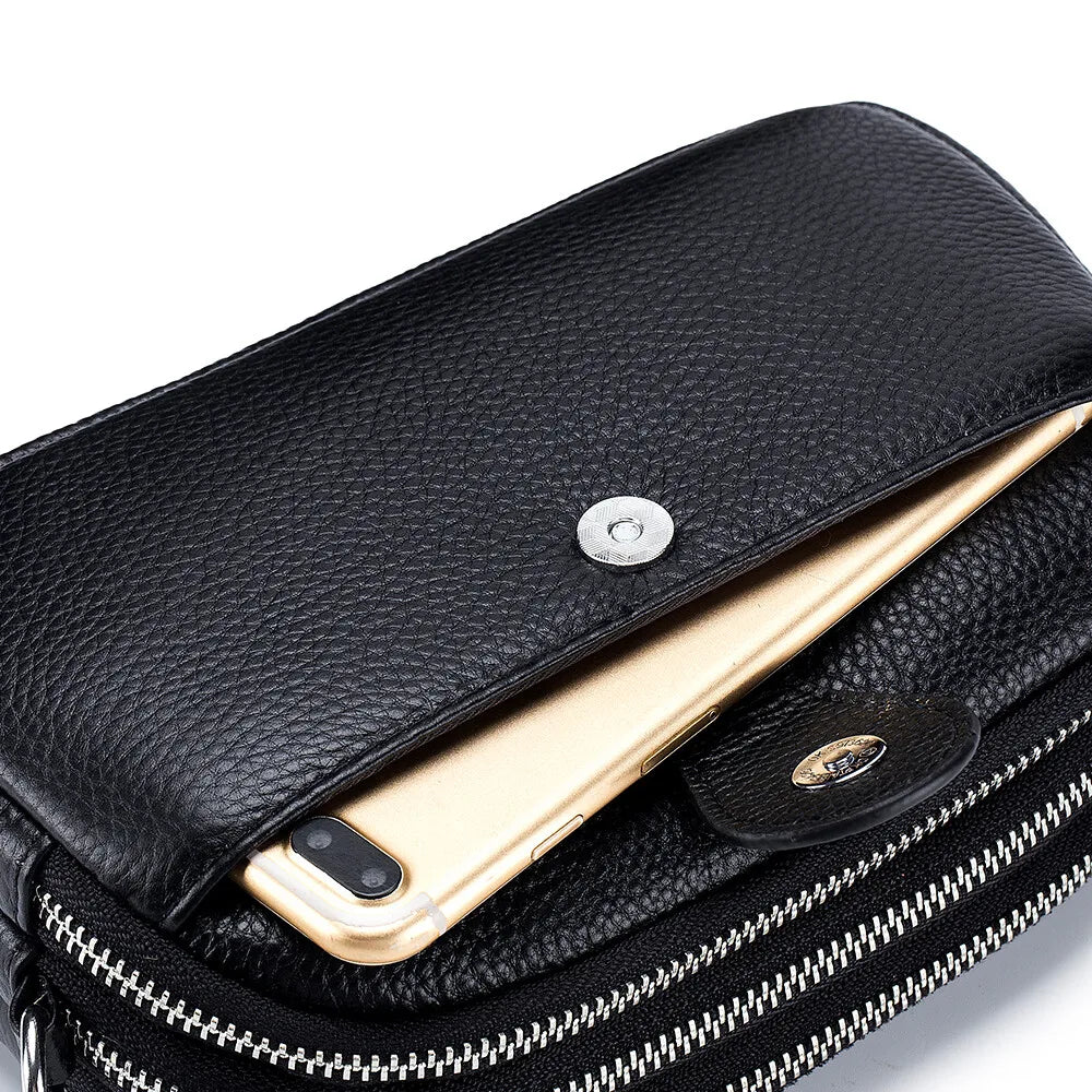 NONECN Women's Crossbody Bag PU Leather Wallet Zipper