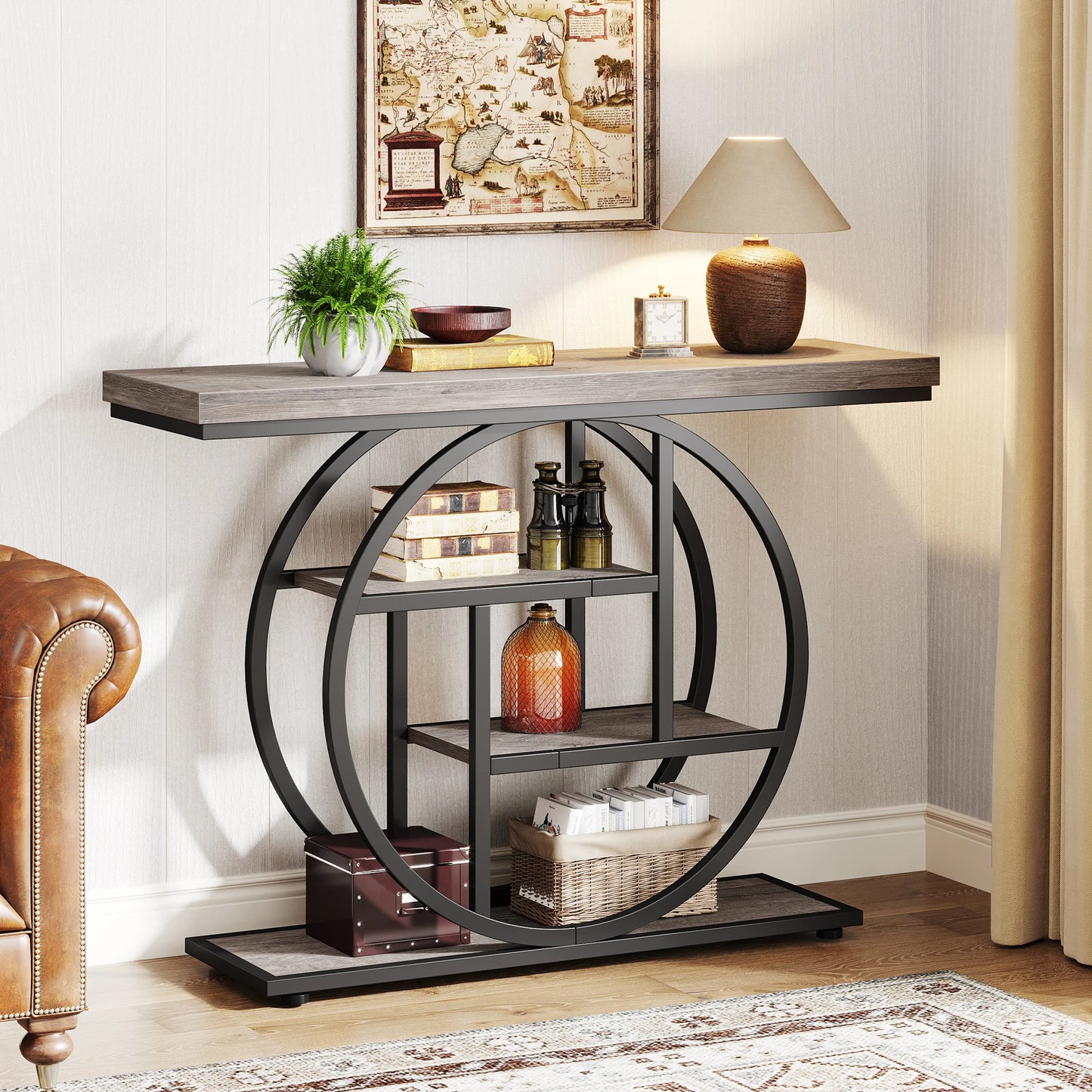 Tribesigns Console Table 4 Tier Entryway Sofa Table For Living Room