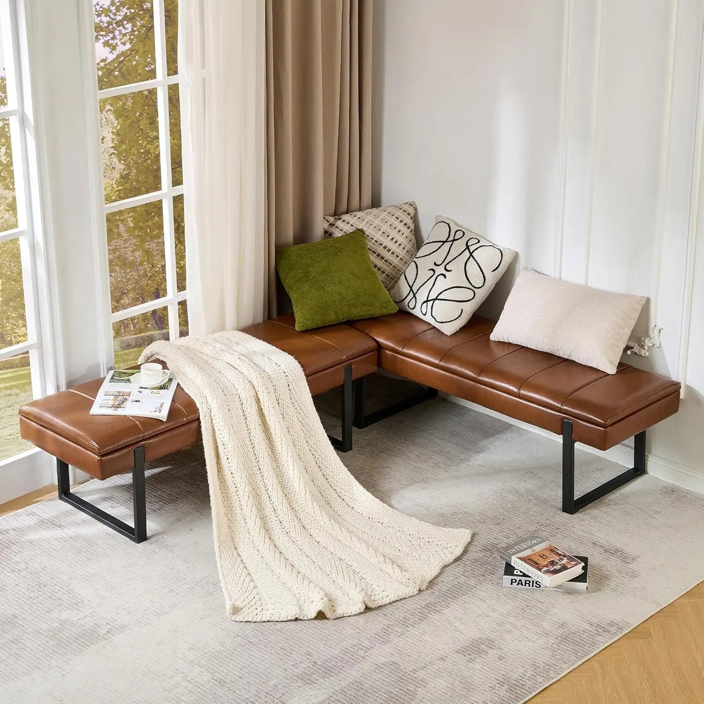 L Shaped Breakfast Nook Bench With Hidden Storage
