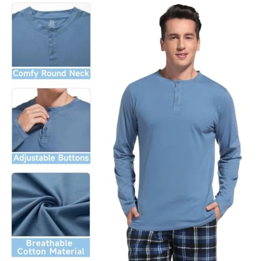 Men's Pajama Set Sleepwear Pants For Lounge Comfort