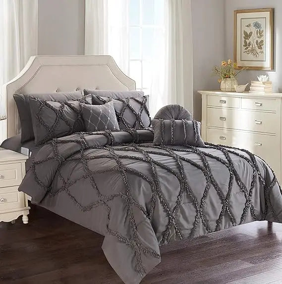 Elegant Comfort Infinity Design 10 Piece Bed In A Bag Set