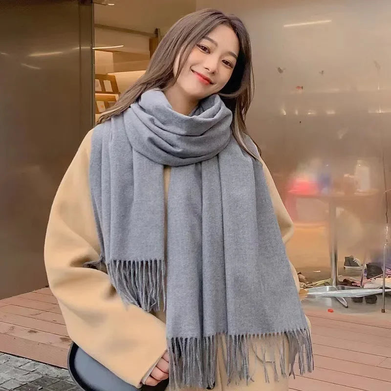 NONECN Women's Winter Scarf Polyester Warm Outdoor Accessory